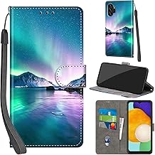 Case for Samsung Galaxy A13 4G / A13 5G PU Leather Case [Kickstand] [Magnetic Closure] [Card Slots] Wallet Flip Case for Samsung A13, Aurora