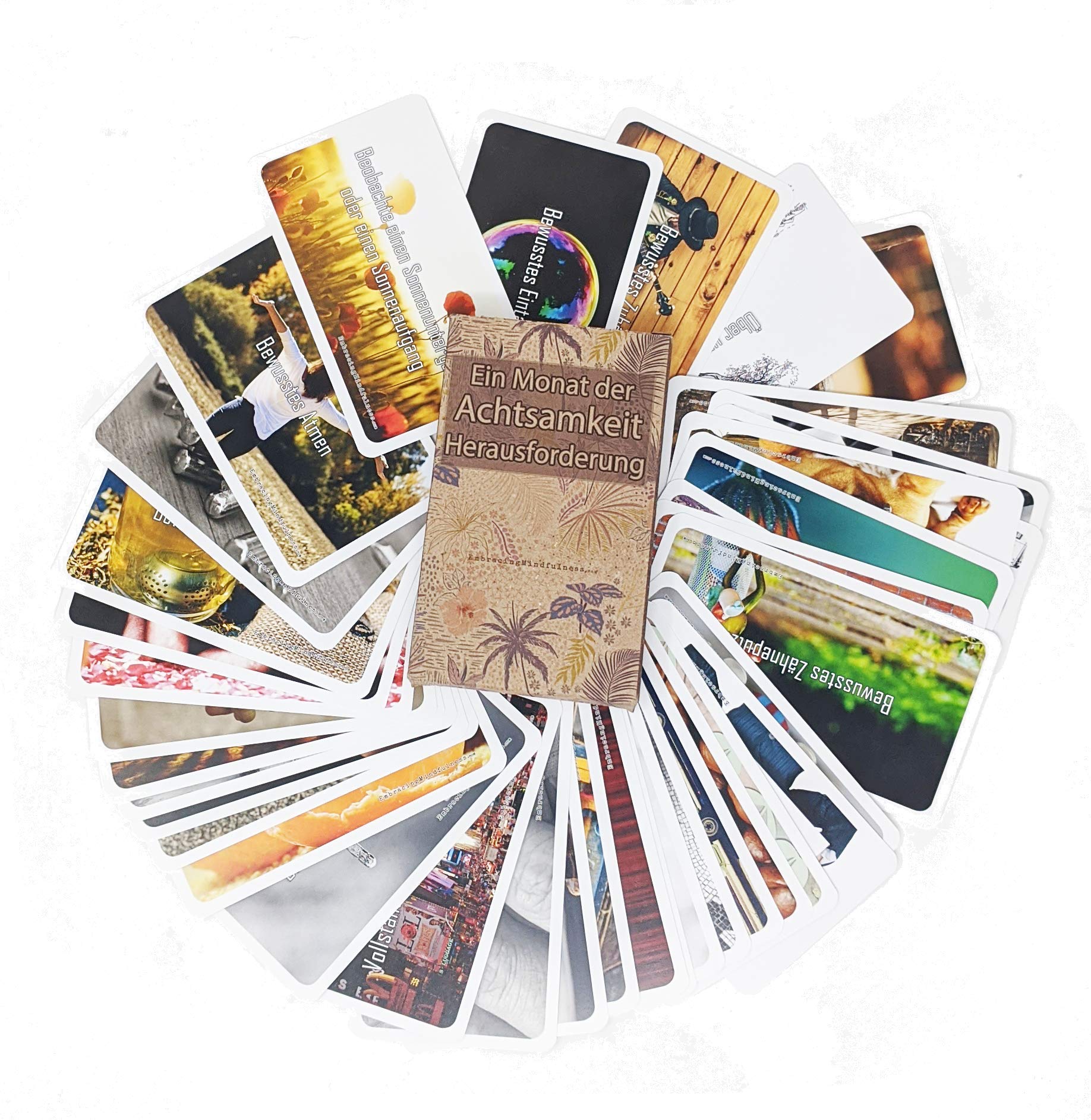 Achtsamkeitskarten für einen Monat