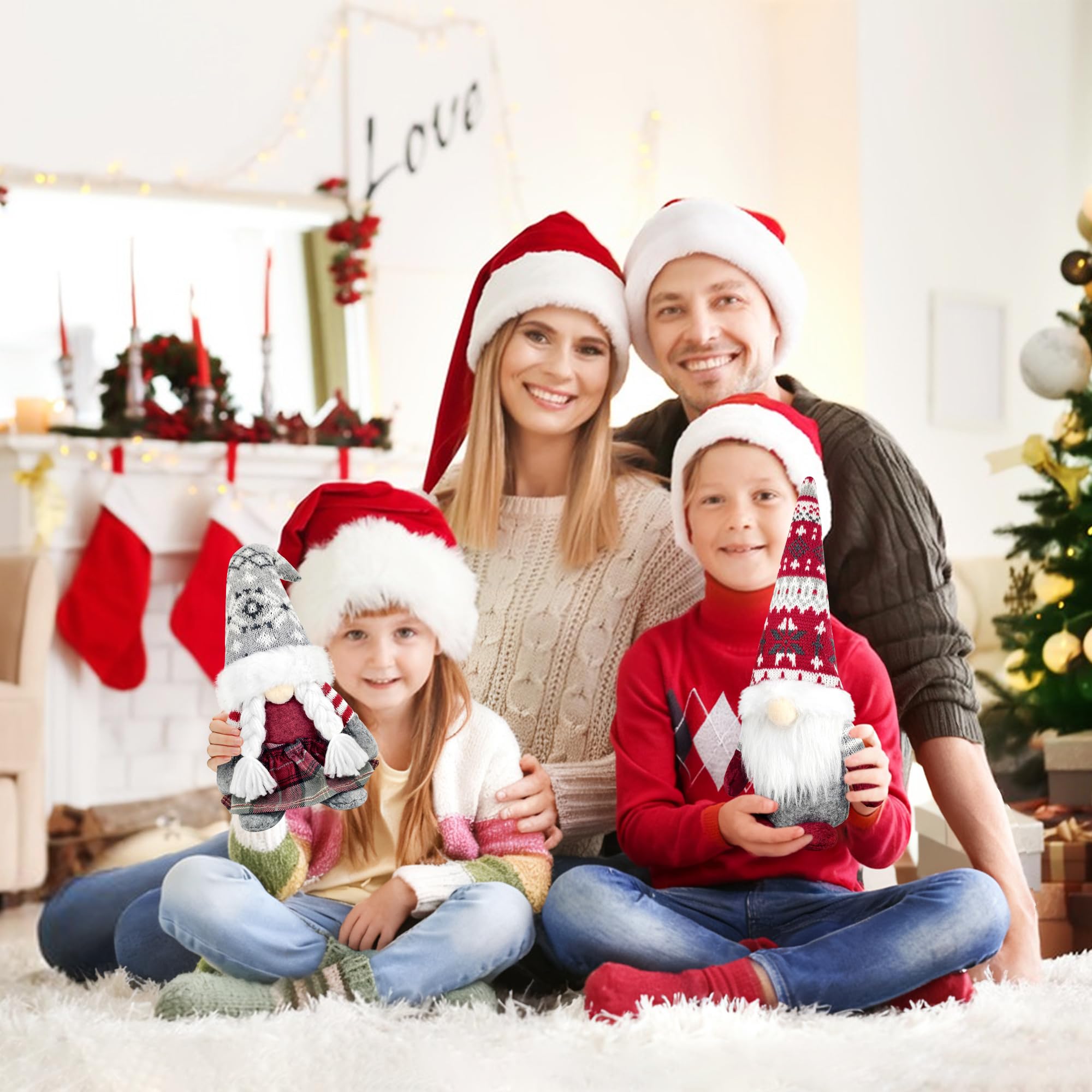 Kerstkabouter Filou H104 cm - Kerstdecoratie voor de woning - Eminza