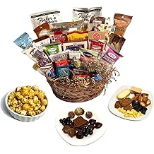 Premium 29 piece chocolate gift basket of gourmet chocolates, cookies, and crunches! Perfect for businesses, clients, employees, birthdays, thank you and more