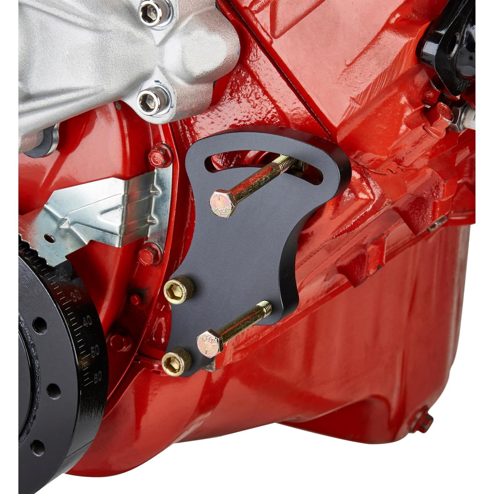 Small Block Chevy Alternator Bracket SBC Chevy Aluminum Power Steering Pump Bracket Kit Long WP GM Saginaw Aluminum Polishing Kit - Foto 7