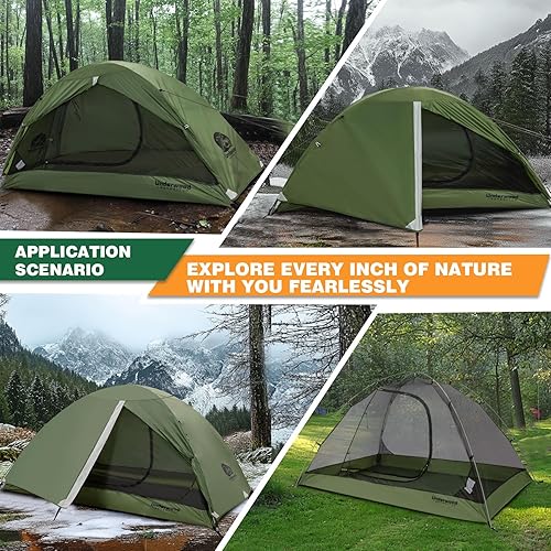 Miniatura 6 de Tienda de campaña para mochilero de 12 persona para camping, tienda de campaña ultraligera e impermeable, tienda de campaña compacta fácil de