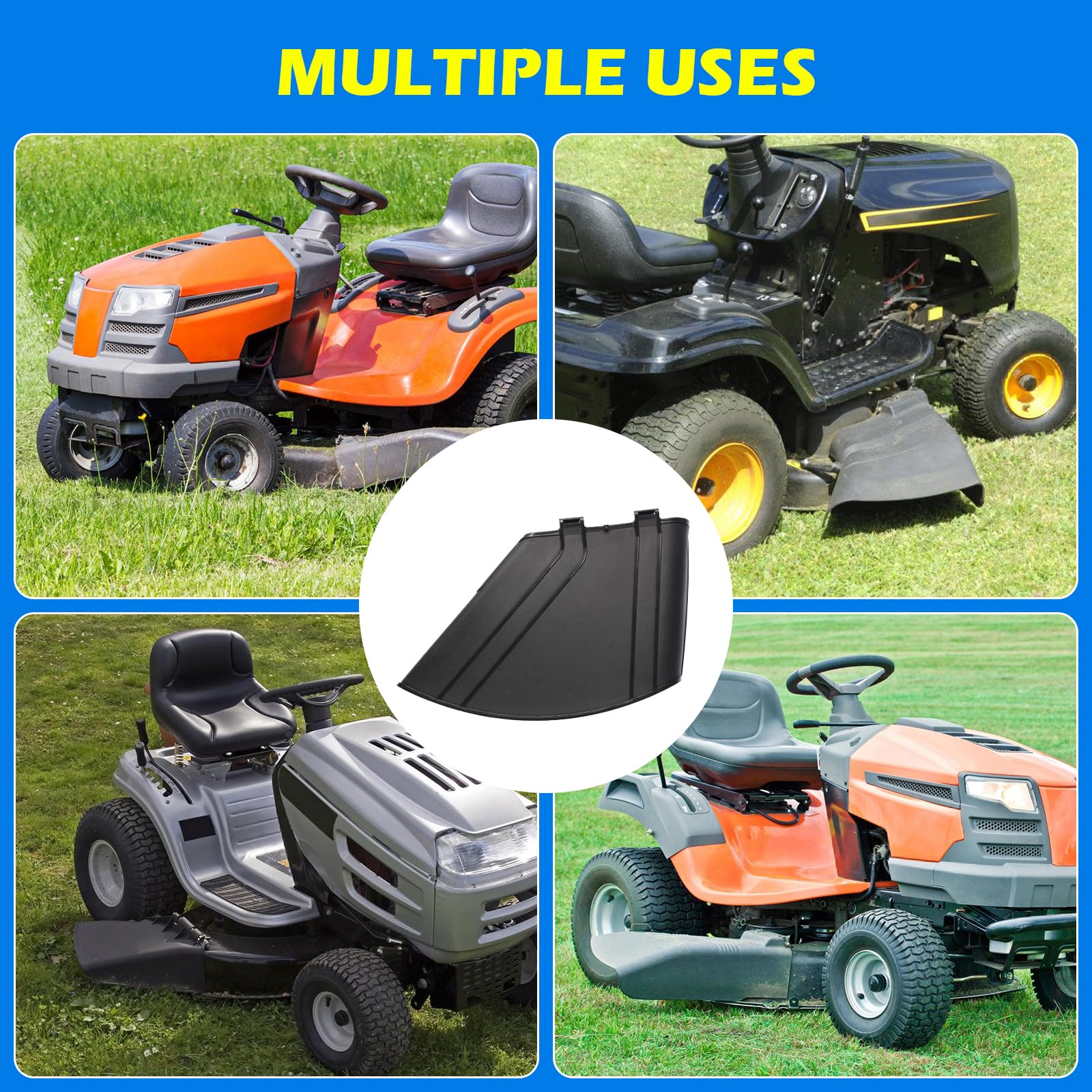 138-7502 - Protector deflector de cortacésped compatible con QZE725GKC42200 QZE725GKC50200 QZS735GKC54200, para cortacésped Toro y Exmark Quest de 42 a 60 pulgadas Serie 50, Quest Serie S 54
