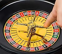 Vista 2 de Juego de ruleta de vaso de chupito con rueda giratoria, 2 bolas y 16 vasos de chupito, juegos de fiesta para adultos casino, multicolor