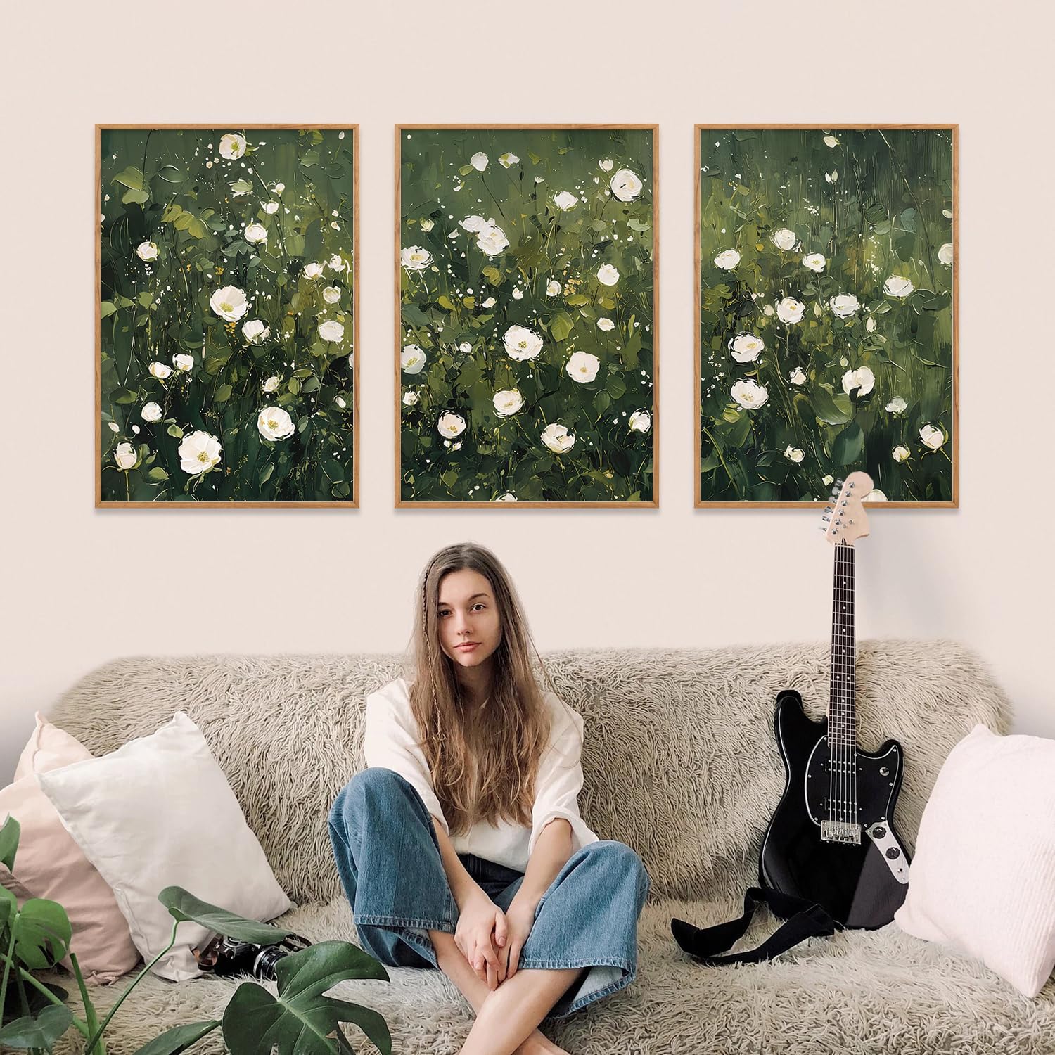 HLNIUC Navy Blue Abstract Framed Wall Art Set, Neutral Minimalist Canvas Wall Decor, Mid Century Modern Wall Painting, Grey Geometric Art Print for Living Room, Bedroom, Office - 24x36x3 HLNIUC Navy Blue Abstract Framed Wall Art Set, Neutral Minimalist Canvas Wall Decor, Mid Century Modern Wall Painting, Grey Geometric Art Print for Living Room, Bedroom, Office - 24x36x3