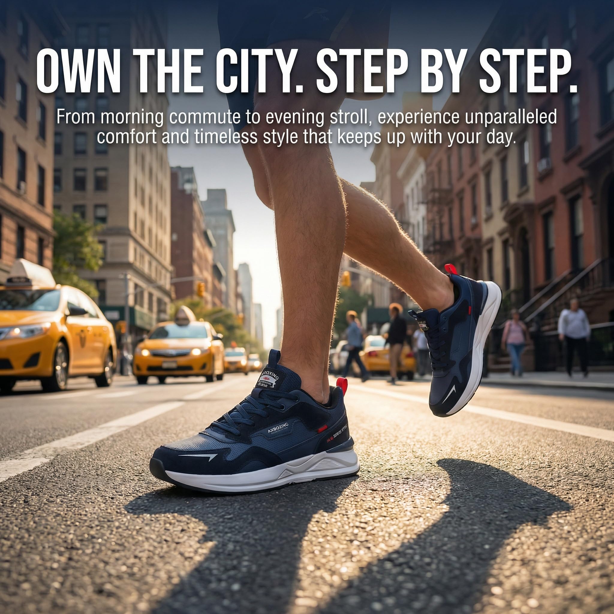 AX BOXING Zapatillas Hombre Casual Ligera Zapatos Deporte Transpirable Sneakers Tennis Caminar Trainers Running Tamaño 40-46 EU
