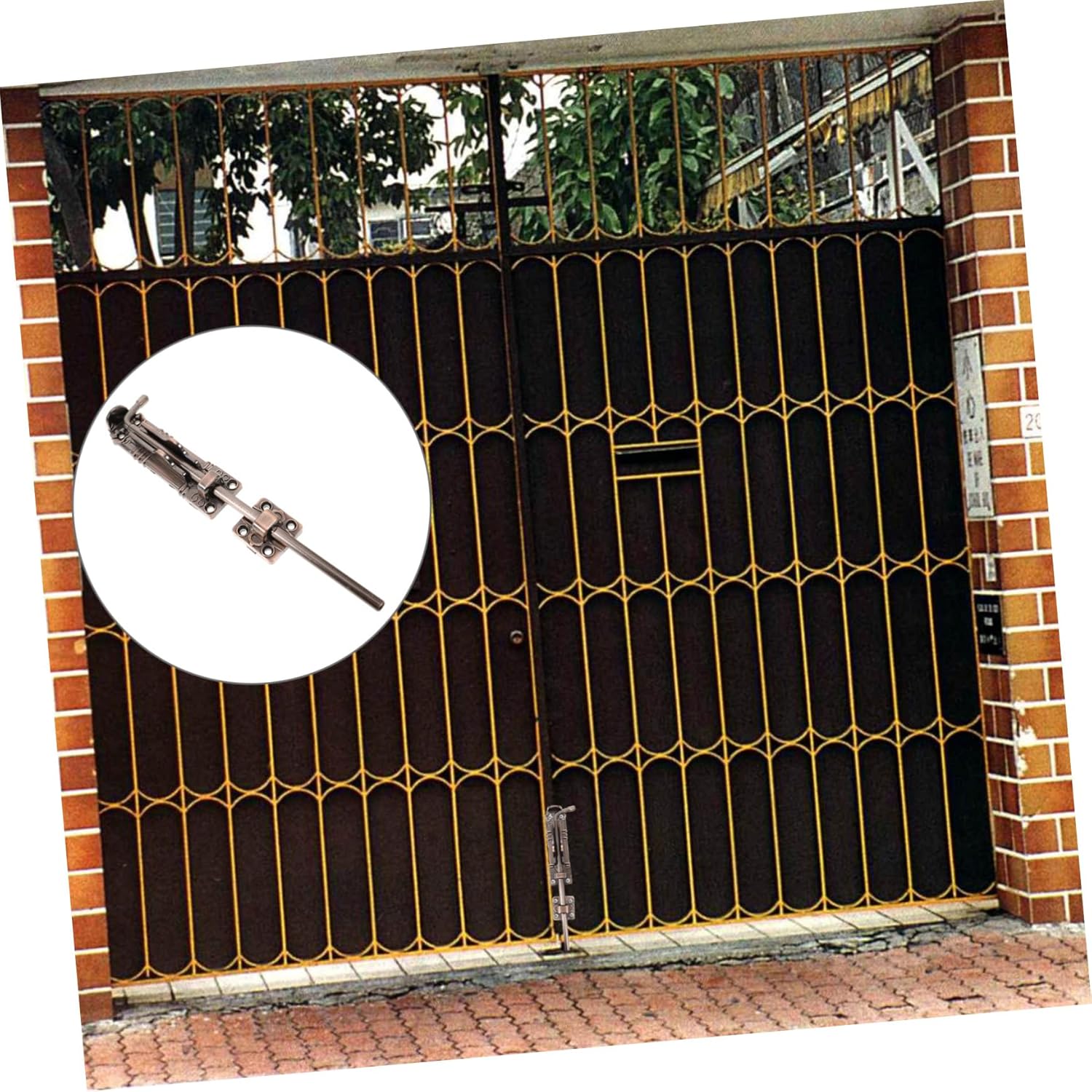 Zinc Alloy Gate Floor Insert Deadbolt Latch Heavy Duty Door Latch Door Lock Easy Installation