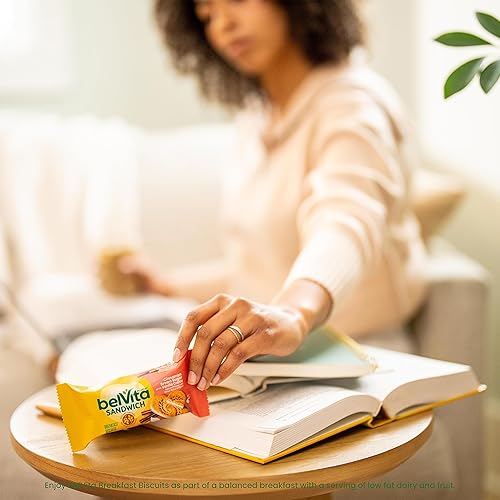 Miniatura 11 de Belvita - Sandwiches de galletas para desayuno, con canela y sabor a crema de vainilla, vainilla, canela, 30 unidades