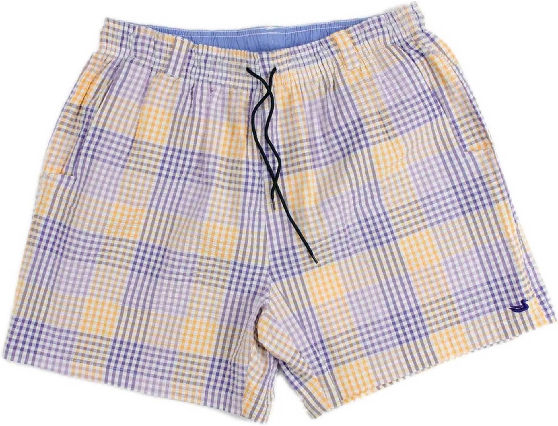 Southern MarshDockside Swim Trunk - Seersucker Gingham