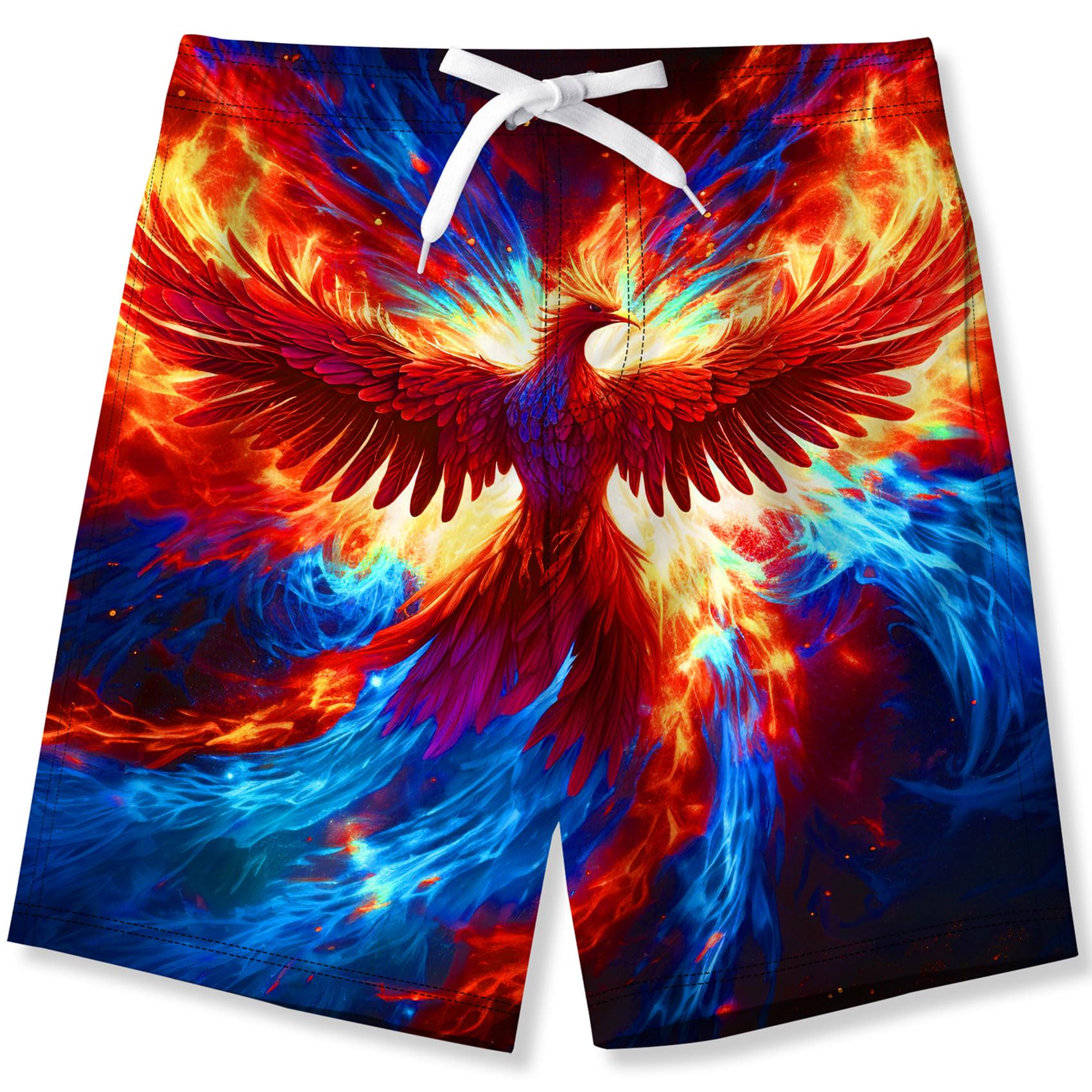 Fanient Troncos de natación Impresos en 3D para niños Ropa de Playa de Secado rápido Deportes Correr fútbol Pantalones Cortos de Tablero de natación