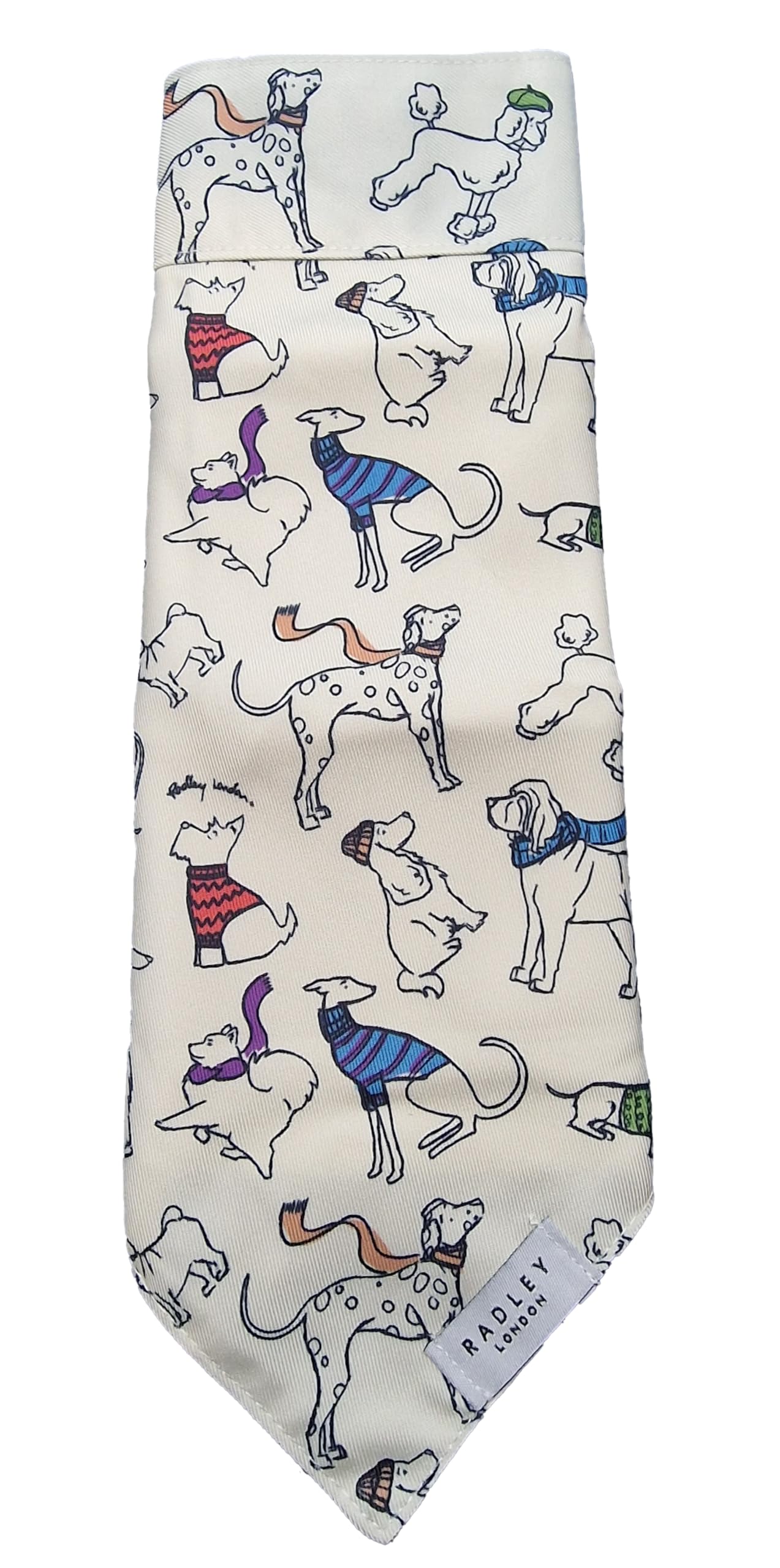 Radley Off on an Adventure Dog Bandana in Chalk