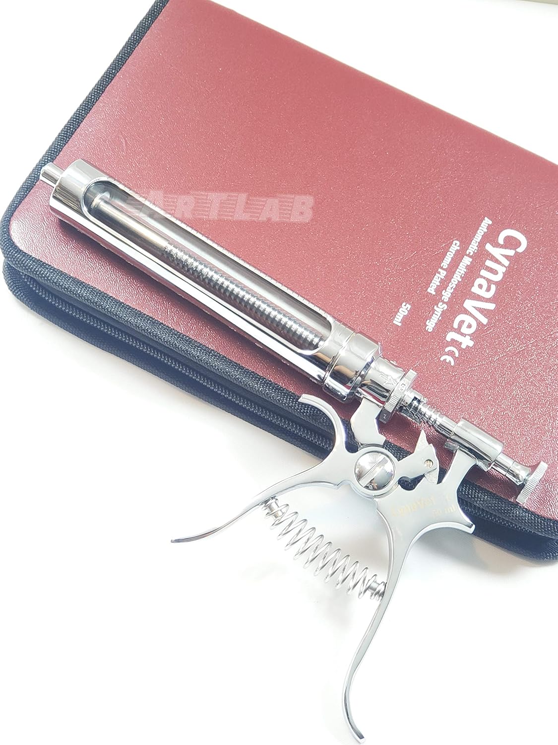 50CC Veterinary DOSING Syringe HAUPTNER Automatic Multi Dosage Syringe 1 Piece HIGH Grade (CYNAMED)