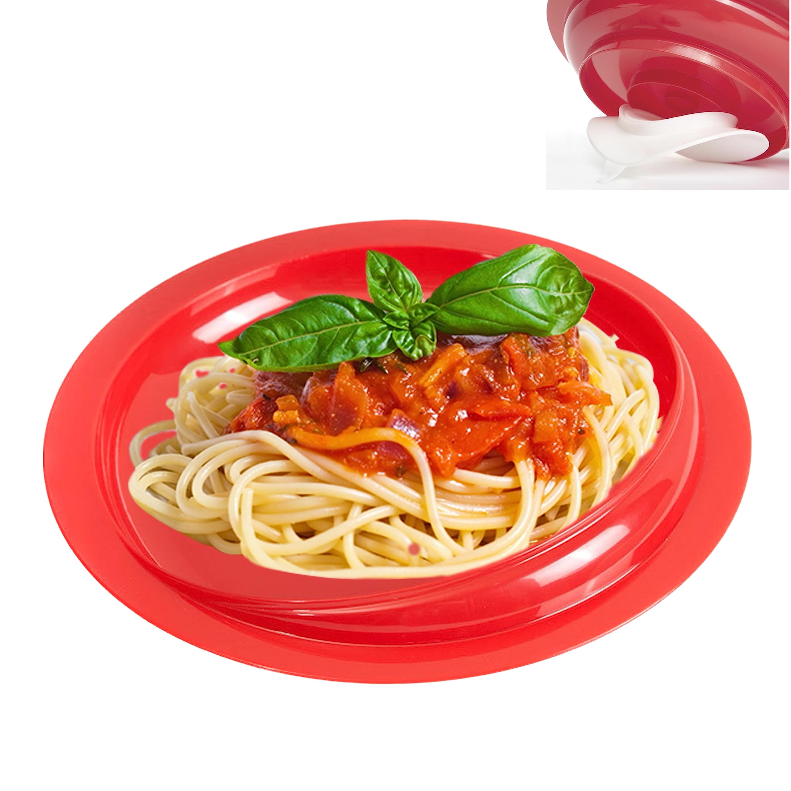 pekokavo Spill Proof Scoop Plate with Non-Skid Suction Base, 9.2" Adaptive Self-Feeding Dish for Elderly/Disabled (Plate)