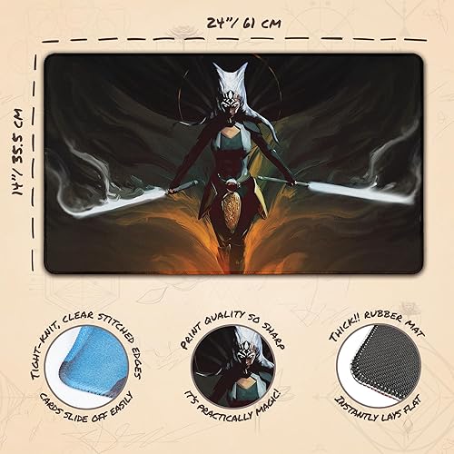 Miniatura 4 de Paramint Fulcrum (cosido)  Tapete MTG de Anato Finnstark  Compatible con Magic The Gathering Playmat  Play MTG, YuGiOh, TCG  Diseños artísticos y