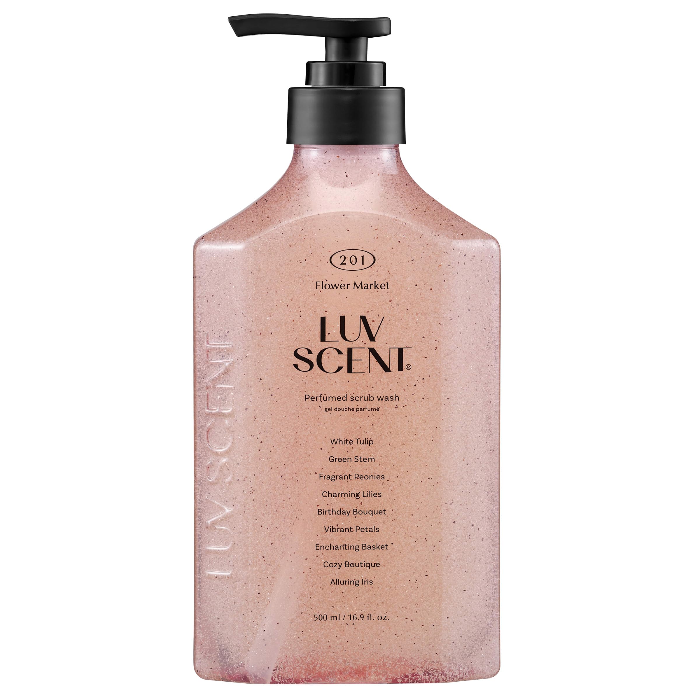Amazon | LUVSCENT ボディスクラブ ボディウォッシュ 500mL フラワー