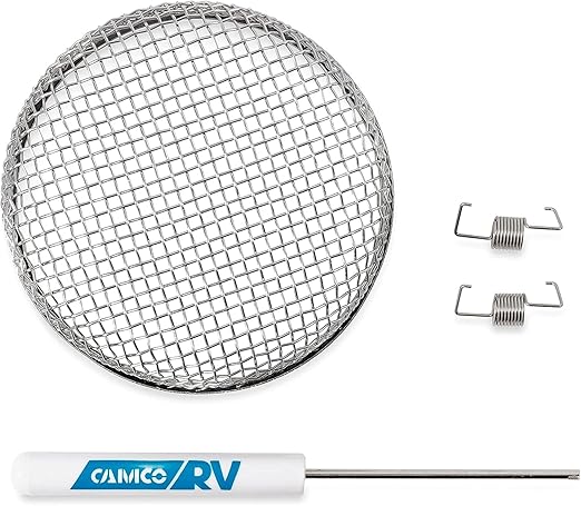 Camco Flying Insect Screen for 2004 Atwood - Keep Your RV Furnace Safe from Insects & Rodents - Heavy Duty Stainless Steel Construction - RV Furnace Vent Cover with 3.6" Diameter (42144)