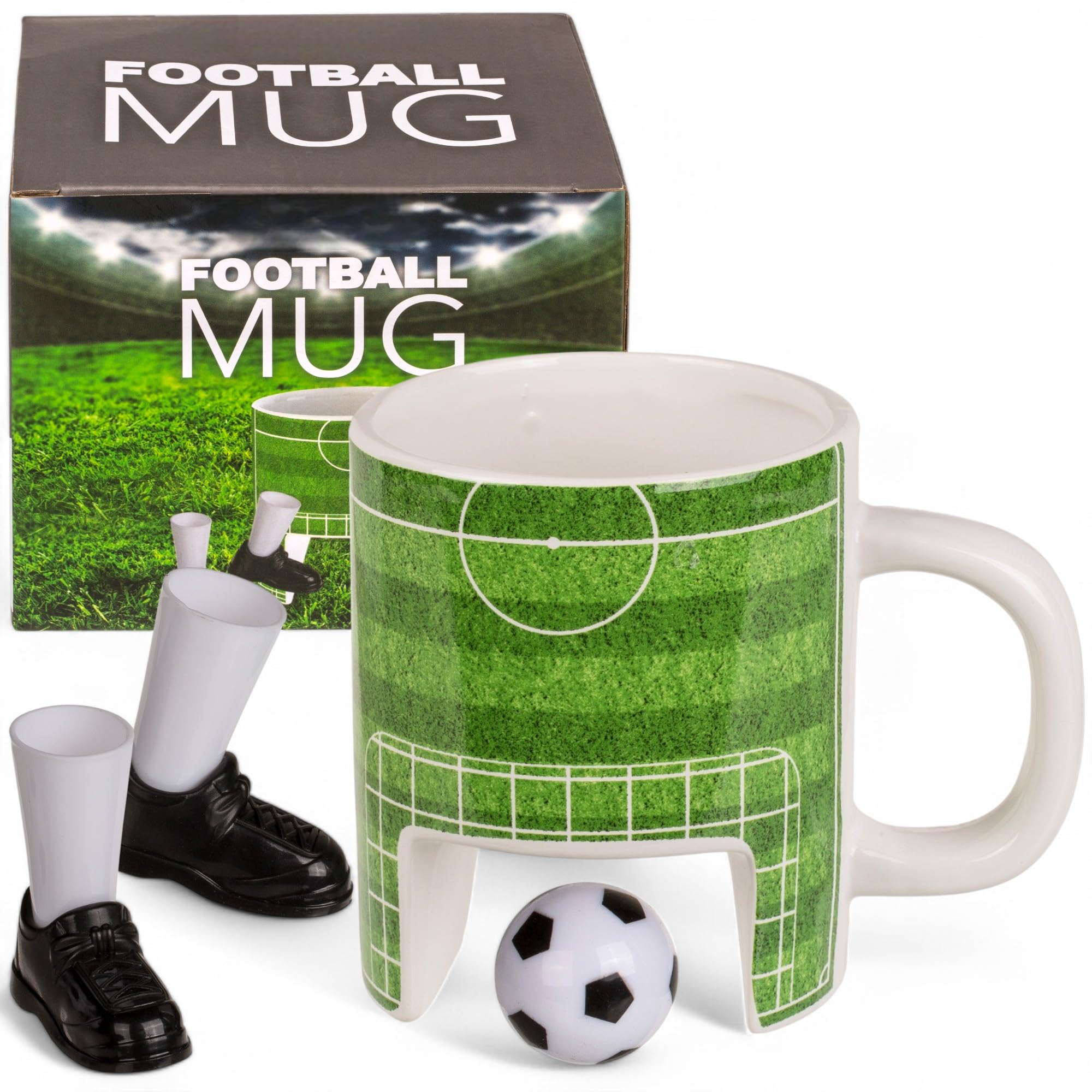 Set regalo tazza da calcio con mini gioco e scarpe da calcio per le dita