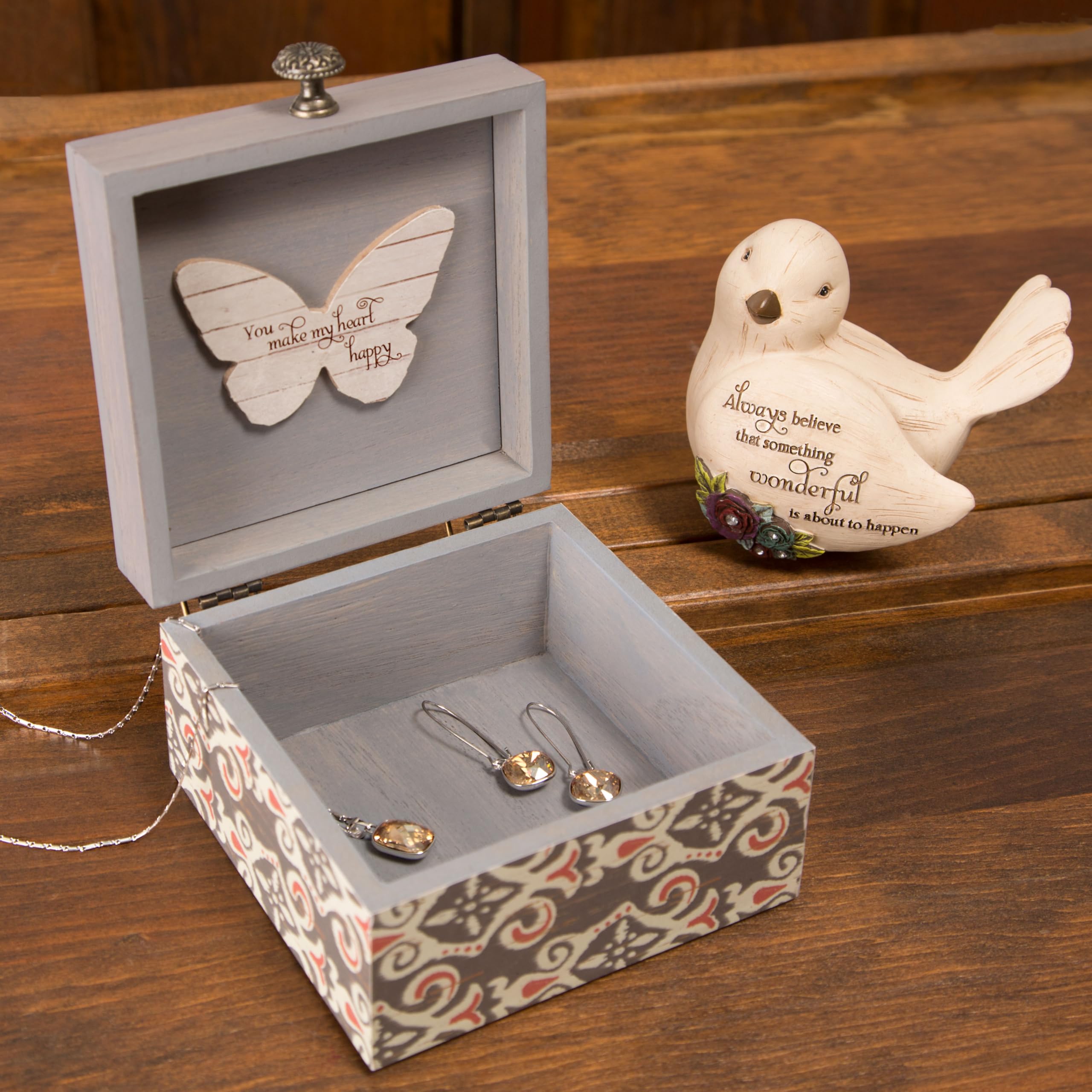Pavilion Gift Company Dekoratif Bir Şey Harika Kuş Heykelcik 3,5 İnç