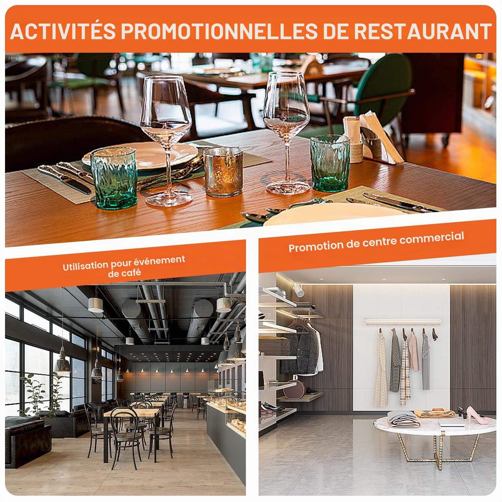 6 Pièces Présentoir De Table A5, Supports De Panneau A5 En Acrylique, Porte Affiche A5 Porte Menu Présentoir Support De Menu Porte-Menu Pour Restaurant, Hôtel, Exposition, Bureau, École Transparent