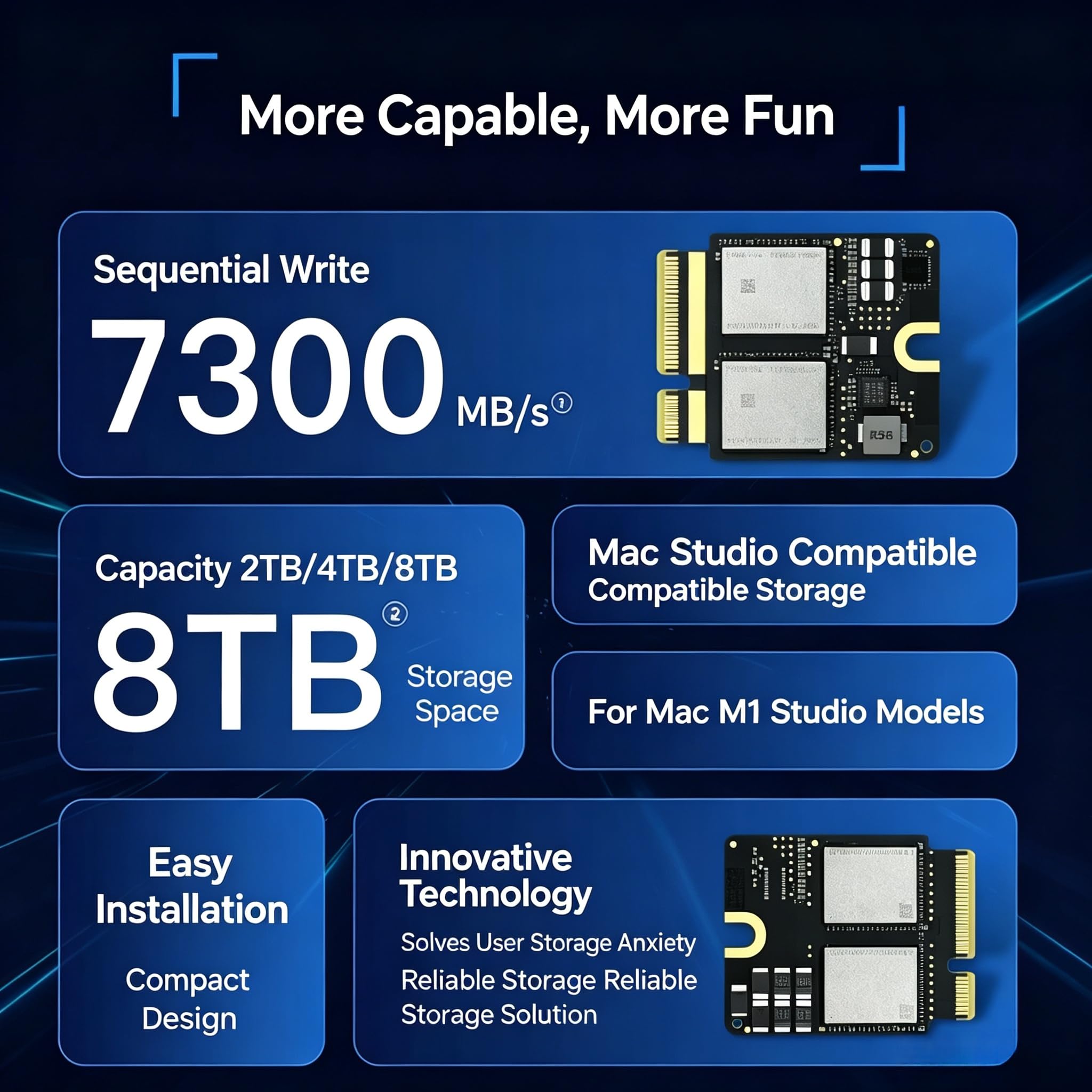 Mac sutdio M1/M2/M3/M4 SSDWewnętrzny dysk twardy, odpowiedni do 2 TB, 4 TB, 8 TB Ultra/Max, ulepszenie pojemności, oryginalny zestaw obwodów drukowanych PCB, studio, łatwa aktualizacja dla