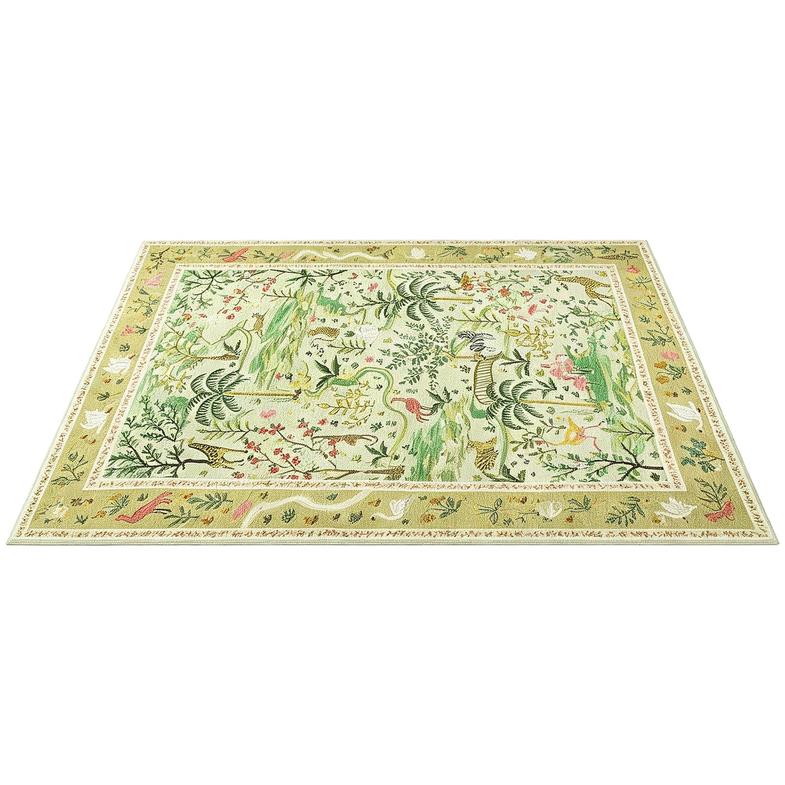 Tapis ethnique floral rétro bohème pour salon, tapis d'intérieur antidérapant pour chambre à coucher, chambre d'enfant, décoration d'intérieur D XXL