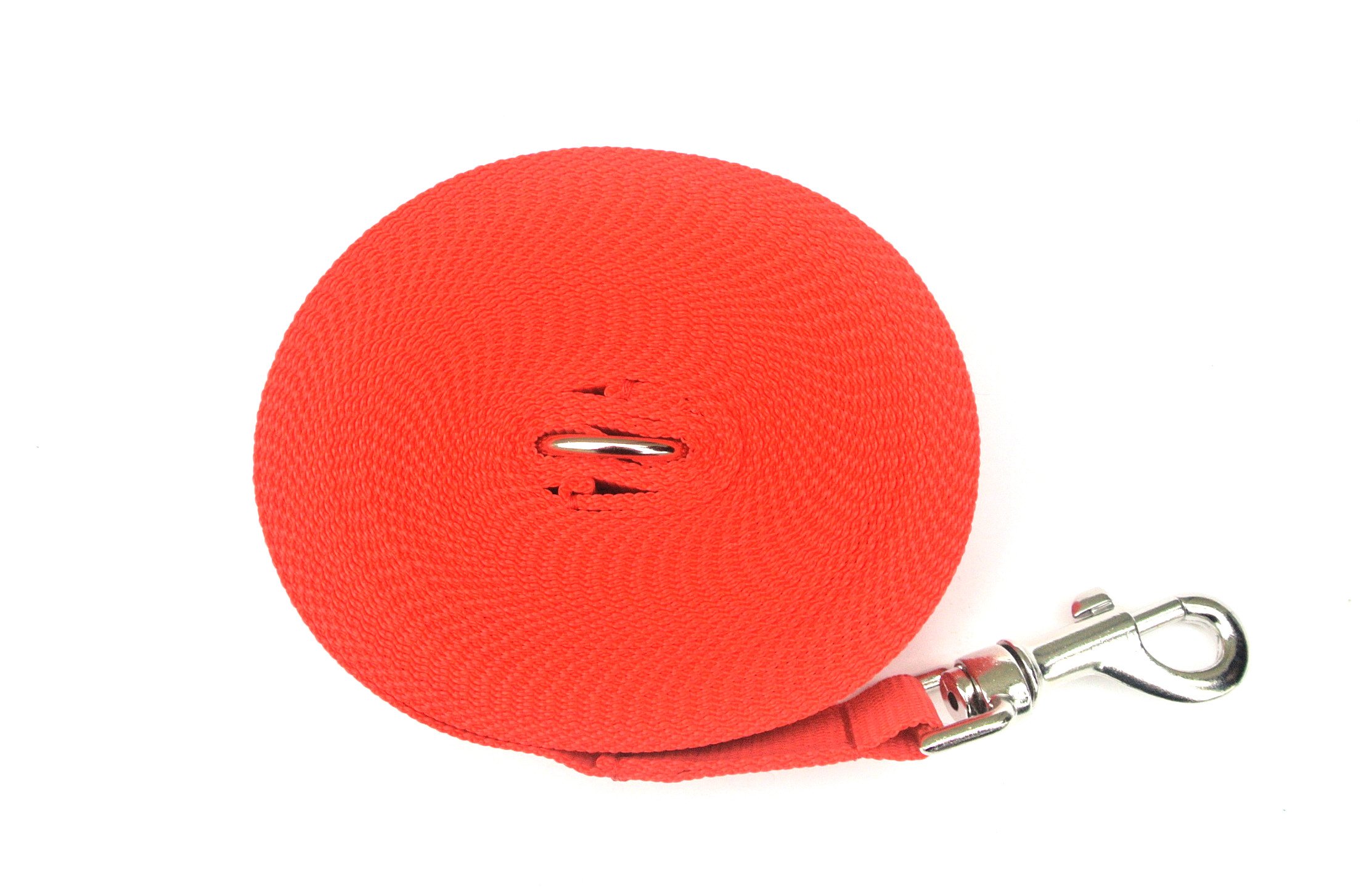 10ft 3m Long Dog Training Lead Leash Recall Obedience Tracking Large 25mm Webbing In RED — image 1