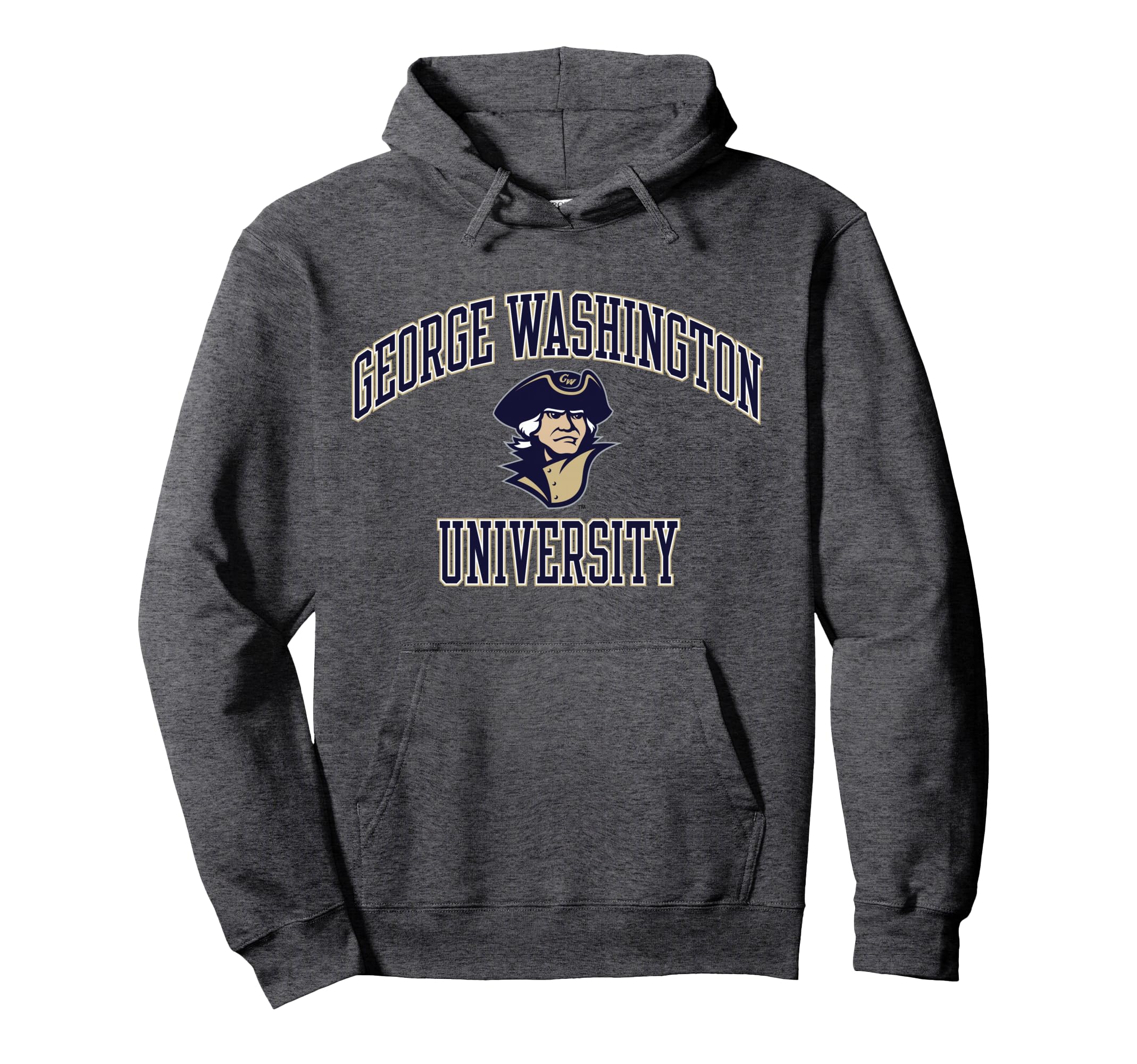 George Washington Revolutionaries Classic Arch Over Grey Pullover Hoodie