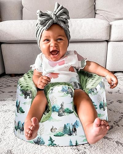 Miniatura 6 de BOMOLOUR Funda de asiento compatible con asiento Bumbo y asiento Nuby, funda de asiento de piso de bebé para niños y niñas, funda de asiento