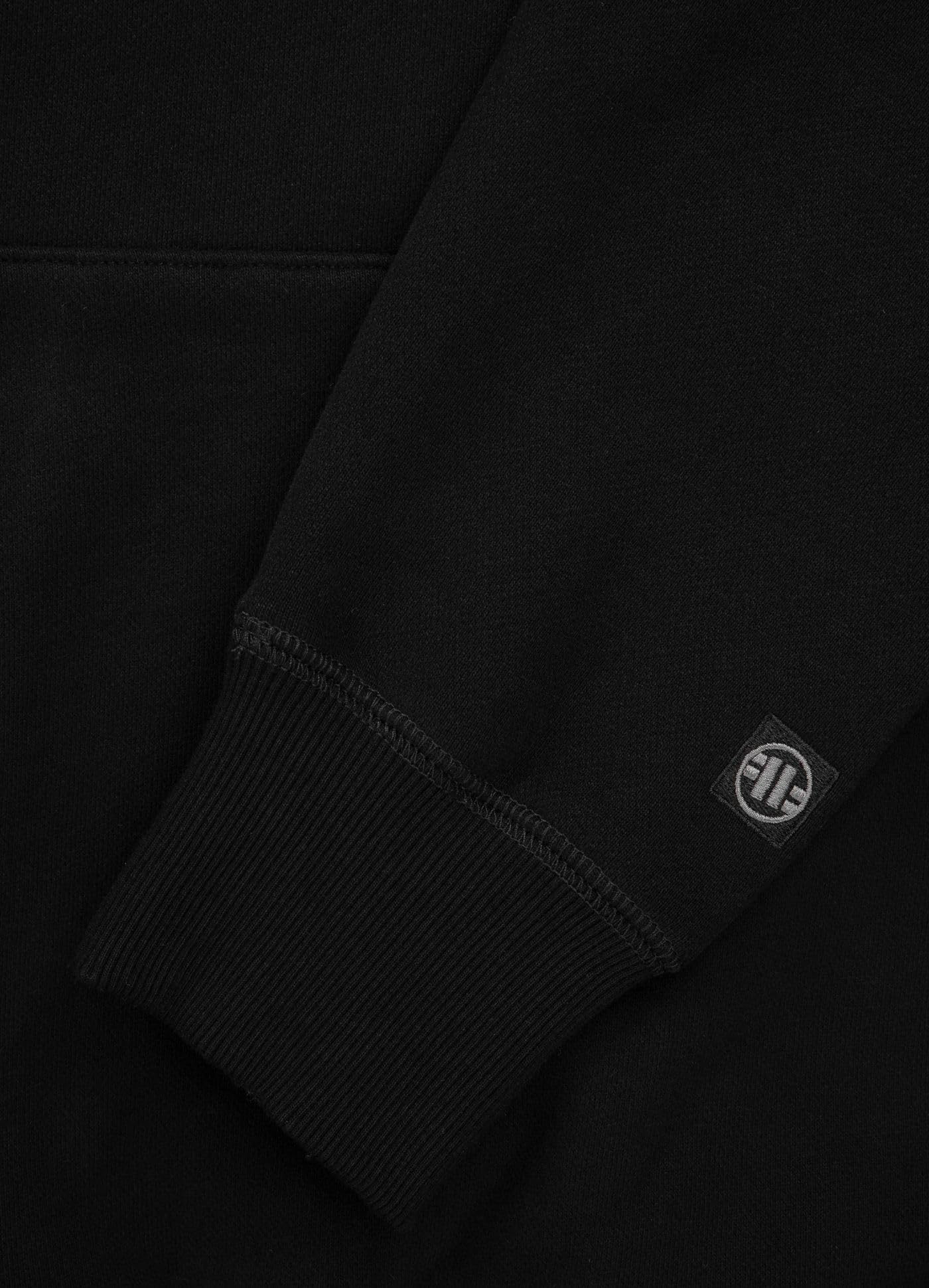 PITBULL Męska bluza z kapturem BJJ Fight DVSN – męska bluza z kapturem z nadrukiem Jiu-Jitsu, sportowy sweter treningowy, streetwear, regularny krój, wygodna bluza z kapturem z kieszenią typu kangurka
