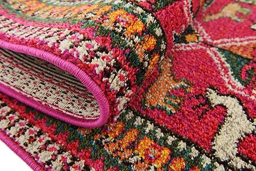 Miniatura 7 de Unique Loom Sedona Collection Southwestern, borde, sobreteñida, animales, tribal, alfombra de área abstracta, 2 pies 2 pulgadas x 6 pies 7 pulgadas,