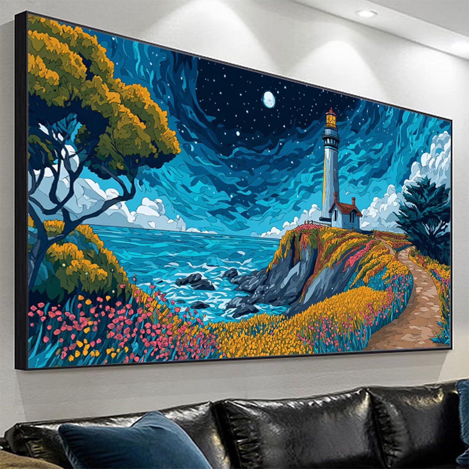 Diamond Painting Erwachsene,Italien Diamant Painting Bilder 90x180cm
