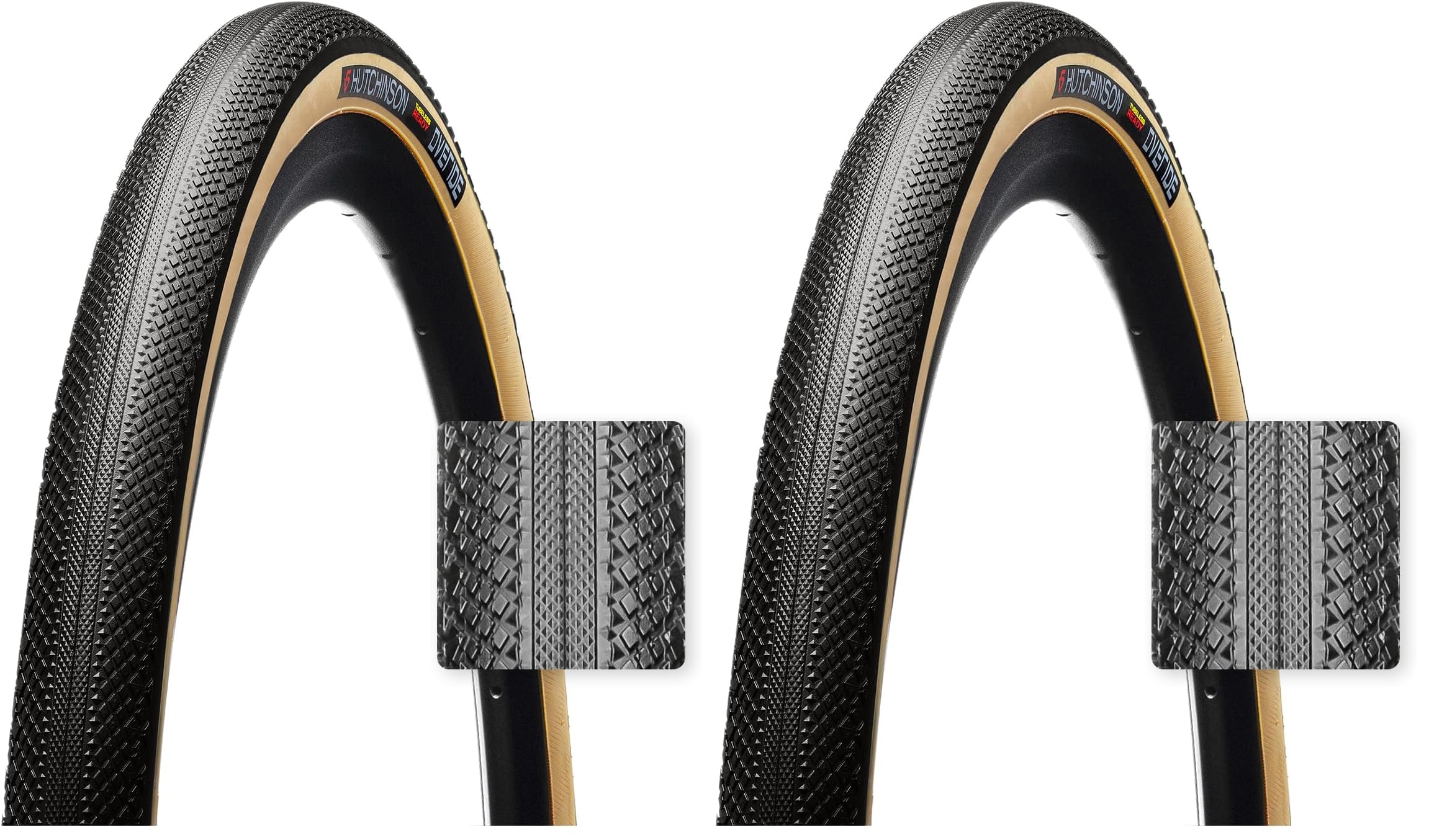 Hutchinson Overide Tubeless 700C X 40 Gravel Tyre 700C x 40