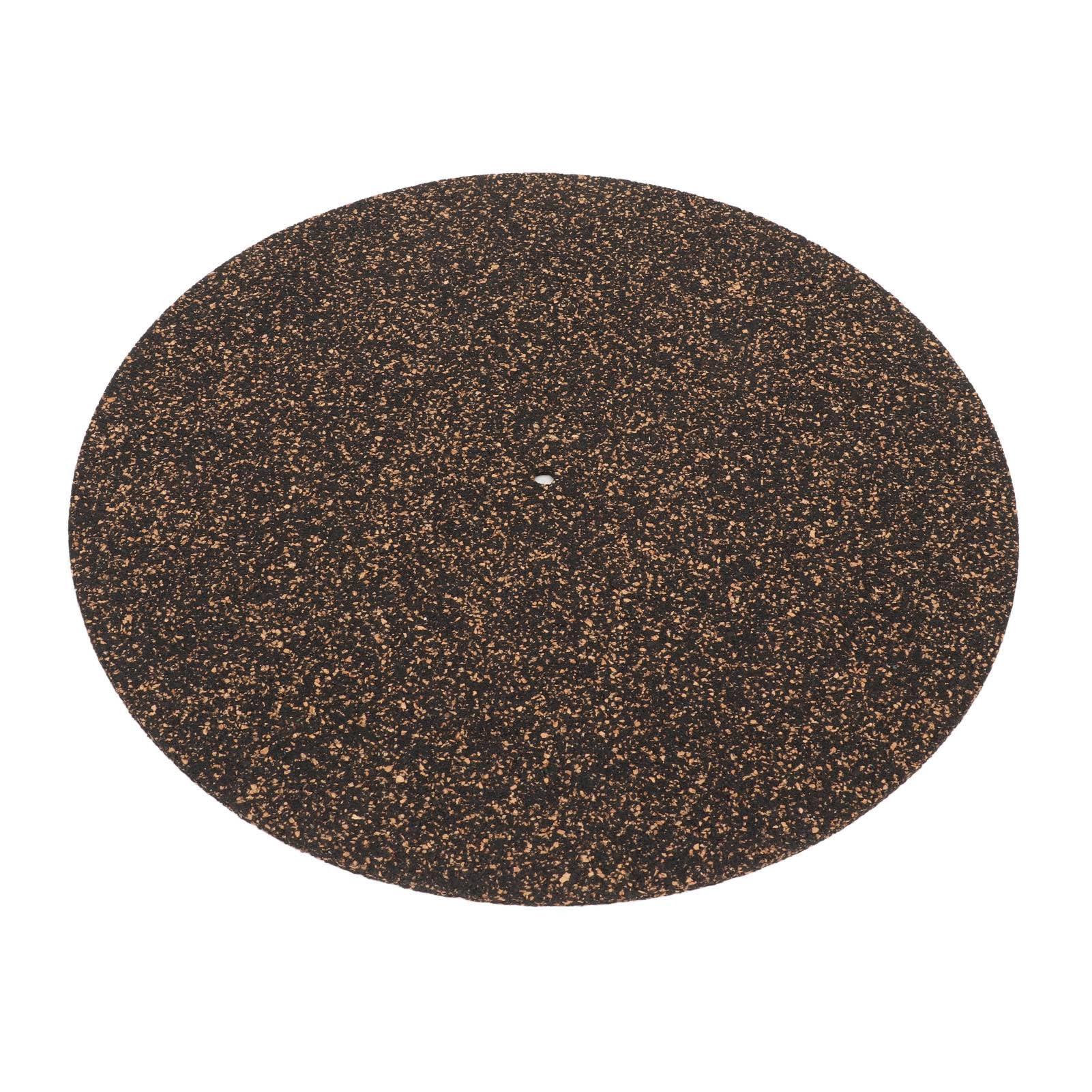Tappetino per Piatto in Sughero per Giradischi da 4 Mm, Tappetino per Giradischi Durevole Antistatico Antiurto Antiscivolo, Grado Audiofilo Migliora Suono e Prestazioni per