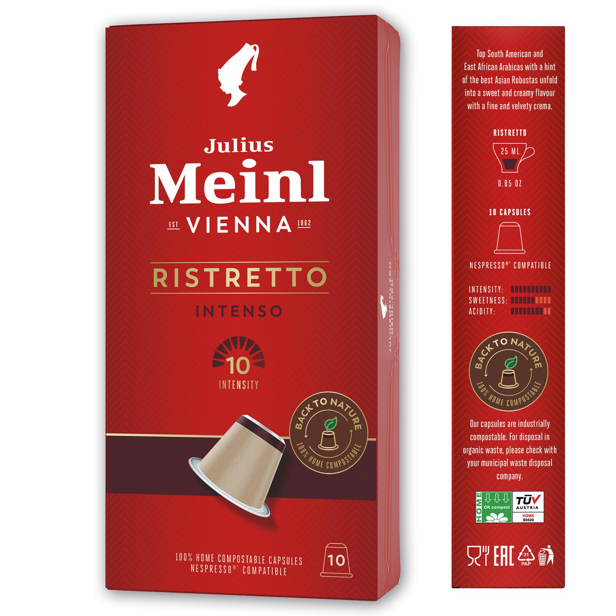 Nespresso compatible - Capsules Ristretto Intenso - 10 x 5.3g
