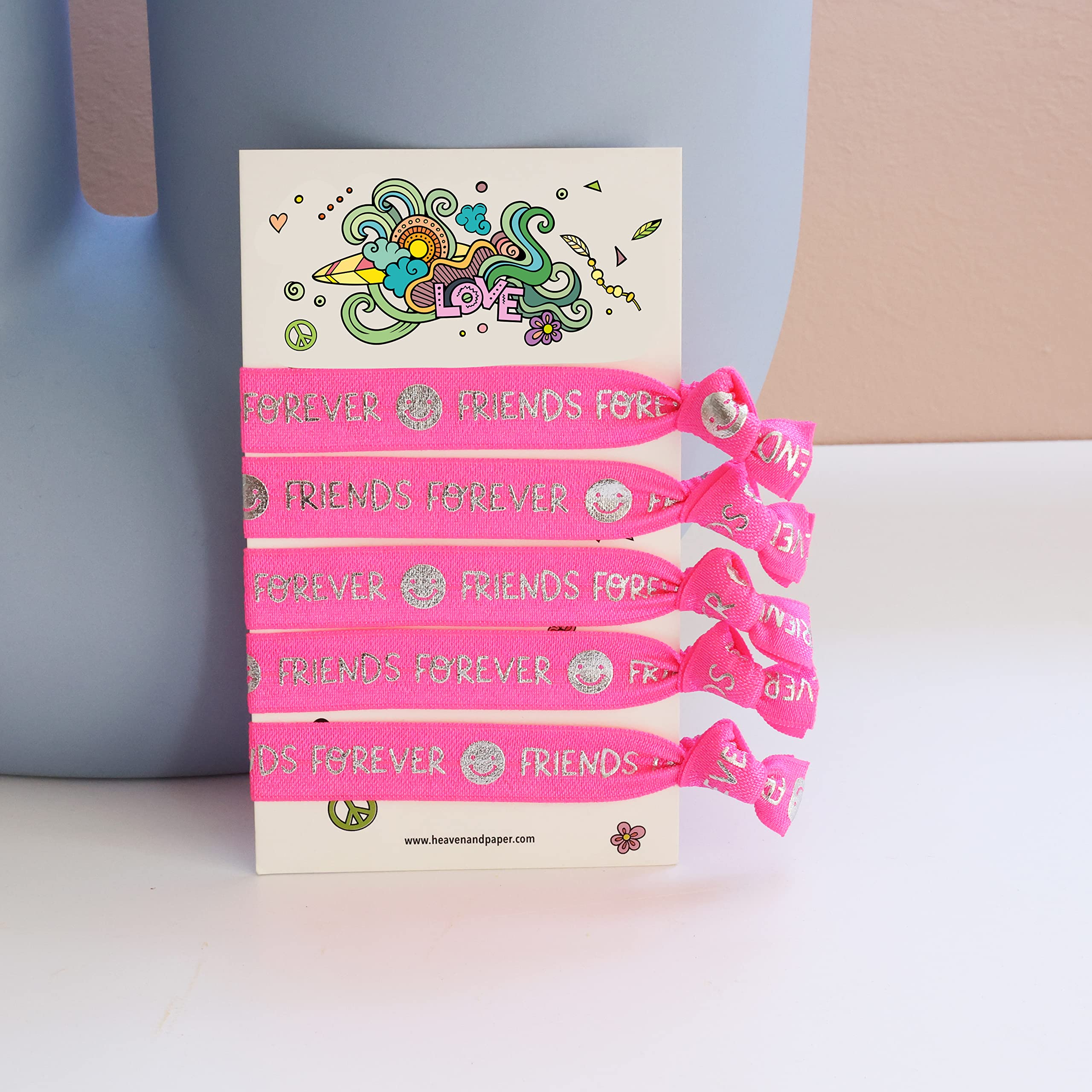 5 pezzi Set di braccialetti con corda ad occhio di diavolo al neon