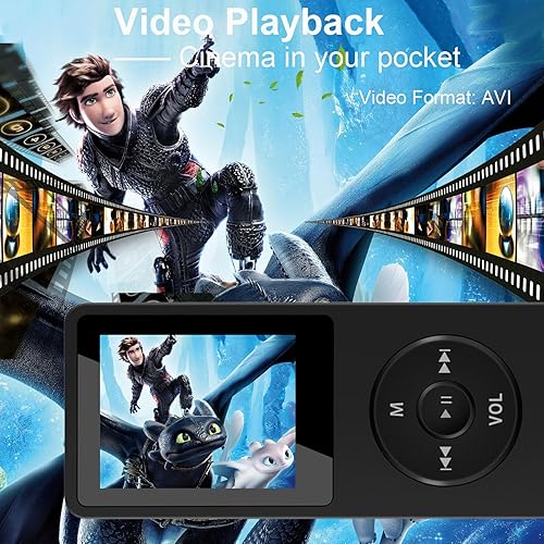 Miniatura 6 de Reproductor de música MP3 Bluetooth con tarjeta TF de 64 GB, mini reproductores MP3 portátiles con altavoz y auriculares, compatible con reloj