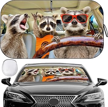 Car Windshield Sun Shade - Foldable Car Sun Shade Windshield for Front Window, Reflector Sunshade Offers Ultimate Protection for Cars Interior 55.2 x 31.5 in