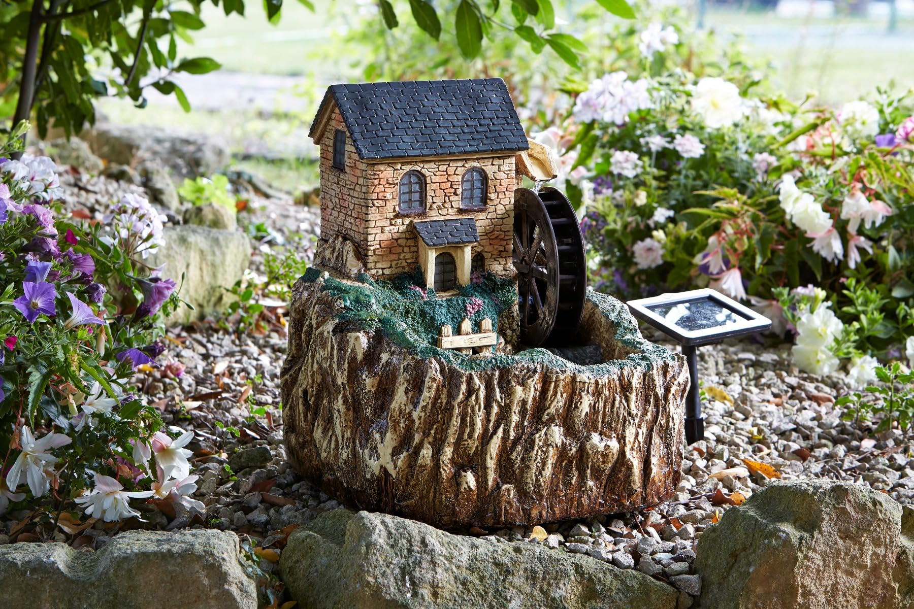 Healthy Living Direct Water Mill Solar Water Fountain