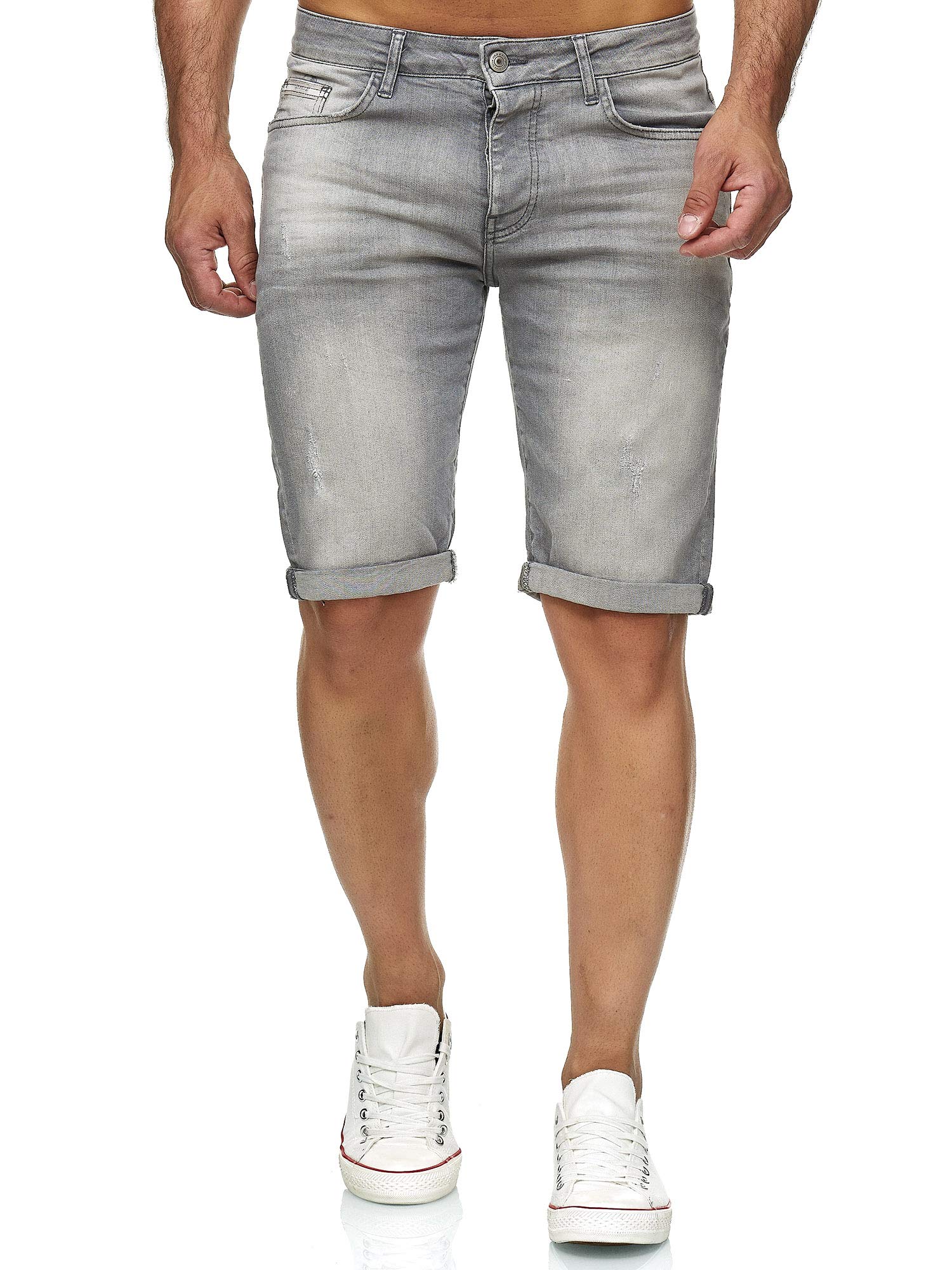 RED BRIDGE Shorts Vaqueros con Aspecto Desgastado Denim