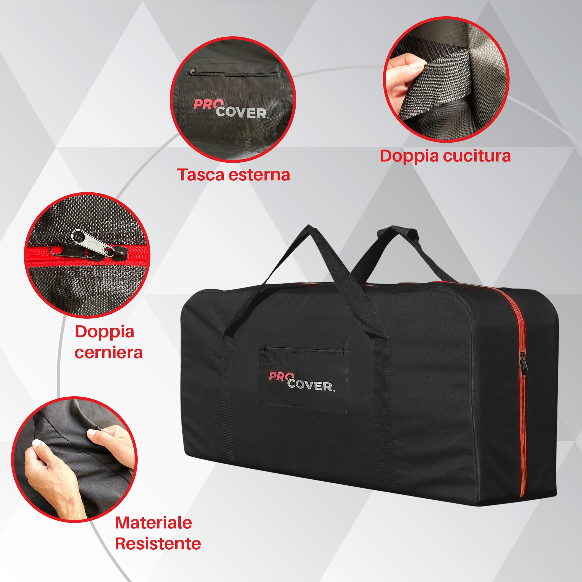 Borsa Premium per il Trasporto di Monopattini Elettrici. Compatibile con Tutti i Marchi. Borsa Grande Ideale per il Trasporto o la Conservazione. Copertura di Archiviazione Robusta ed Impermeabile