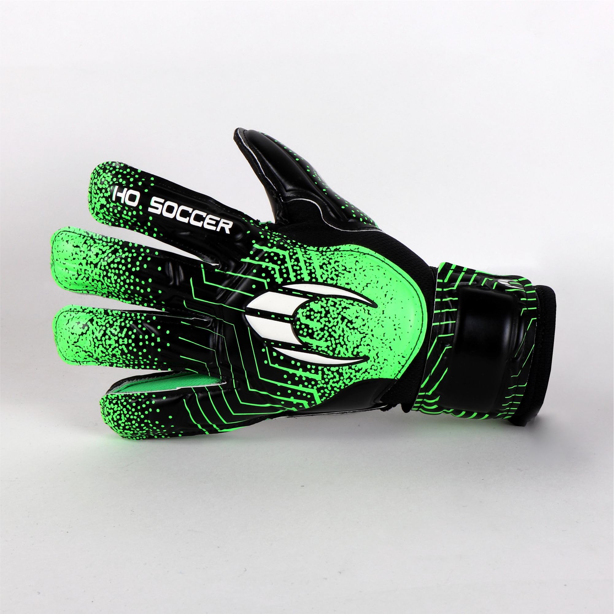 HO Soccer Force Green rękawice bramkarskie, Unisex dzieci, czarne/zielone, 3