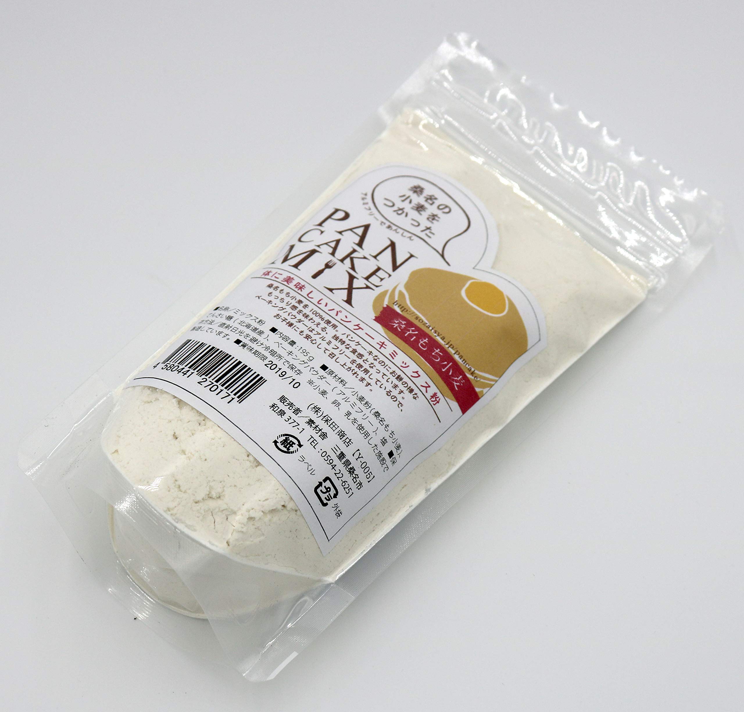 Amazon | 桑名もち小麦パンケーキミックス粉(195g) | 素材舎 | ホット