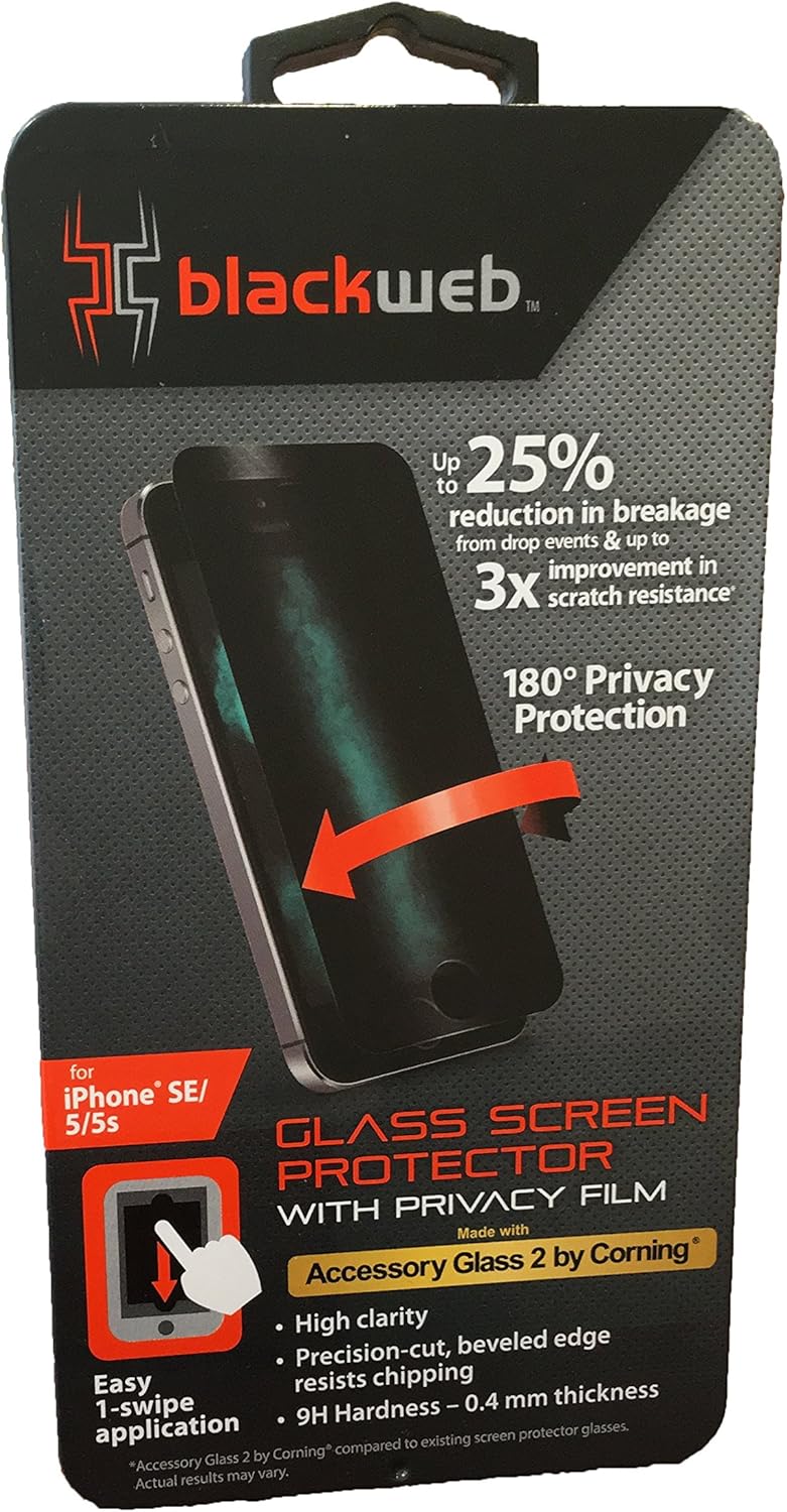 Blackweb Glass Screen Protector for iPhone SE/5s/5 Made