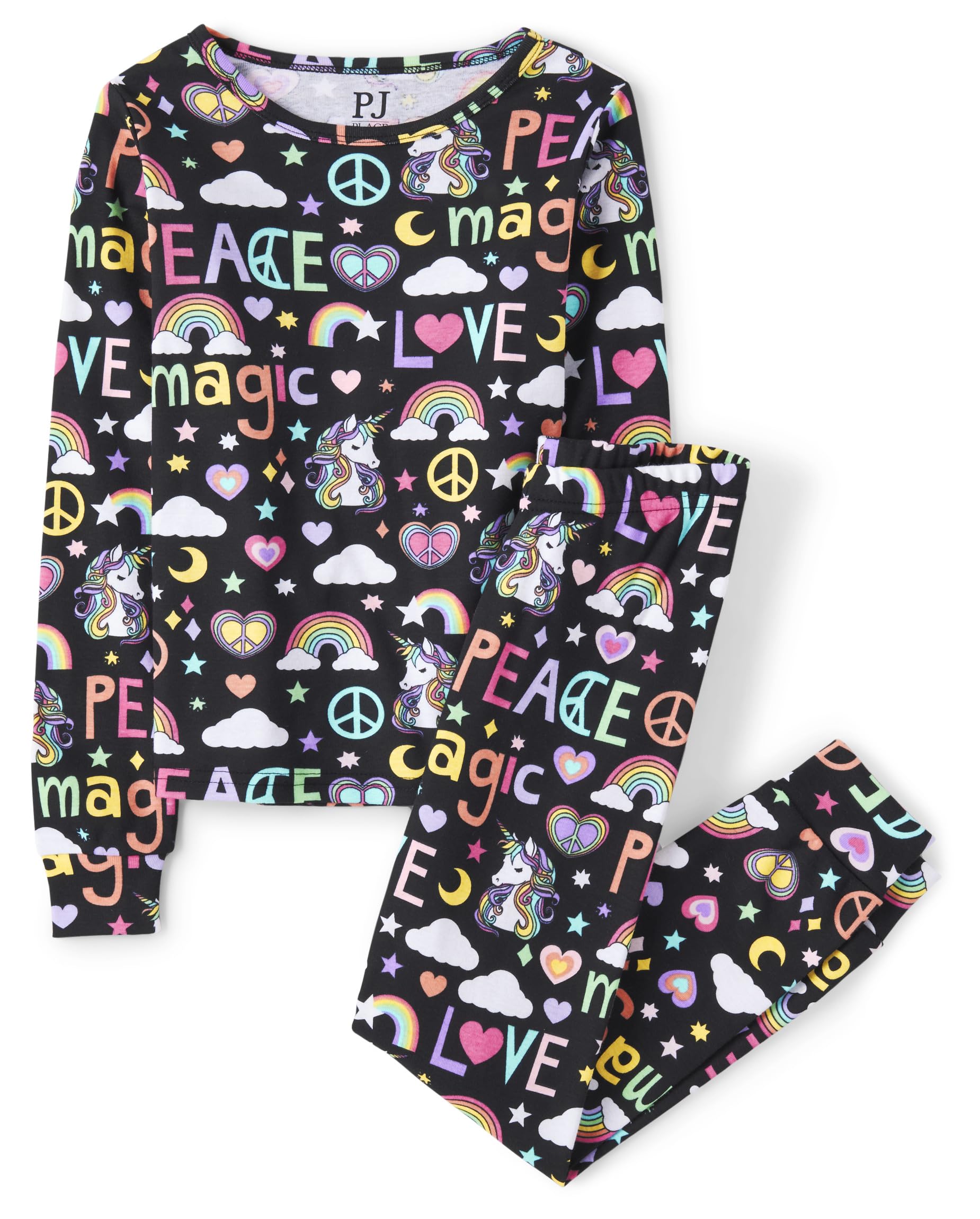 The Children's Place Girls' Long Sleeve Top and Pants