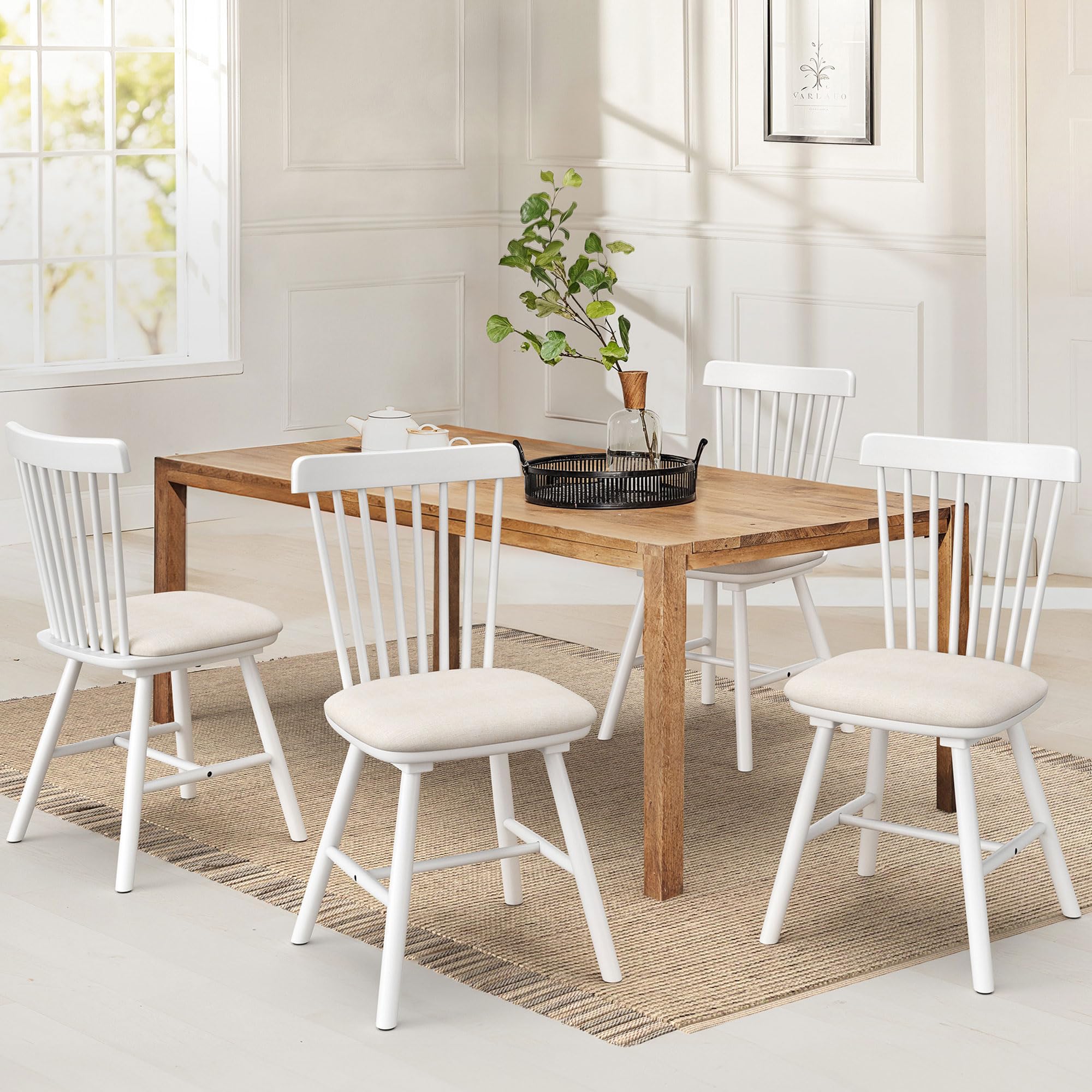 LUE BONA Upholstered Dining Chairs Set of 4, Upgraded