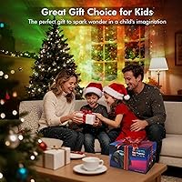 Vista 9 de Rossetta Proyector de galaxia de doble lente, proyector de estrellas para dormitorio con ruido blanco y altavoz Bluetooth, control remoto