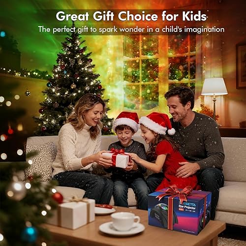 Miniatura 9 de Rossetta Proyector de galaxia de doble lente, proyector de estrellas para dormitorio con altavoz Bluetooth y ruido blanco, control remoto, Negro