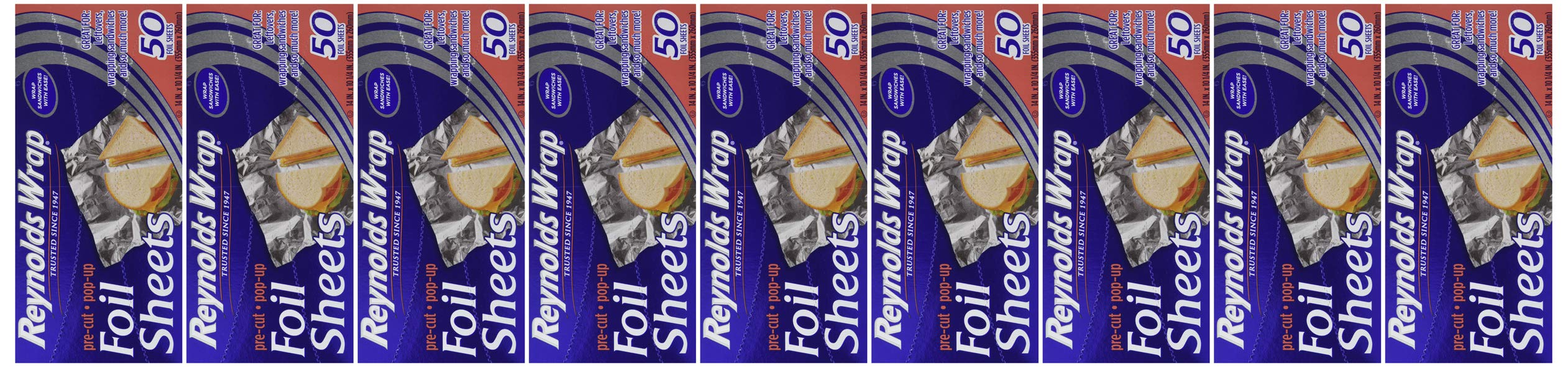 Reynolds Folie aluminiowe do owijania, 50 sztuk (9 sztuk)