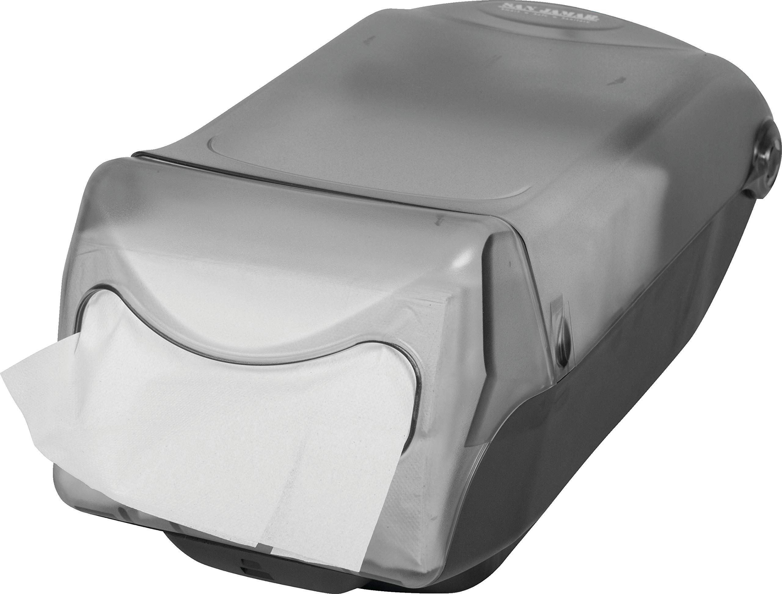 San Jamar h5003cl Venue Countertop Dispensador de servilletas, Interfold, Capacidad de 550 +, 184 mm H x 203 mm W x 400 mm, D, Transparente