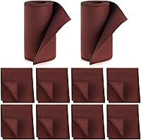 Vista 9 de 10 piezas de kit de paños para pulir zapatos con aplicadores para brillo, paños de limpieza para zapatos de cuero y botas, paños de microfibra